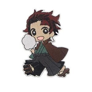 Tanjiro Kamado Patch Demon Slayer Iron On Applique Anime Cosplay 3.7"